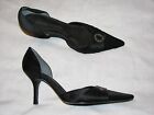 Imelina 7.5 M Michael Shannon Black Satin High Heels Ladies Shoes Satin Pumps B