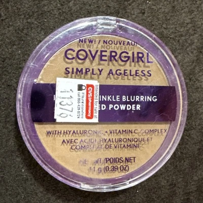 2 Covergirl Simply Ageless Wrinkle Blurring Pressed Powder 265 Tawny New - Image 1 of 2
