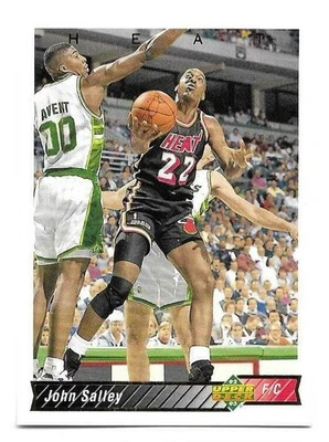 JOHN SALLEY 1992-93 UPPER DECK CARD NEAR MINT CONDITION - Image 1 of 2