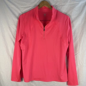 Tail 1/4 Zip L/S Golf Pullover Damen L Hot Pink Golf Pickleball Tennis Outdoor - Bild 1 von 9