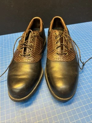 Footjoy Dryjoys Dry-Z Mens Size 10 Golf Shoes 53437 Black Brown FREE SHIPPING - Image 1 of 4