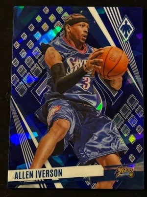 Allen Iverson 2023-24 Panini Phoenix Blue Ice #8 Philadelphia 76ers - Image 1 of 2