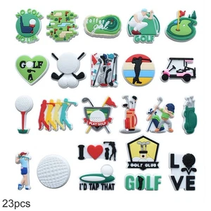 23Pcs Golf Sports Shoe Charms For Croc Shoes Jibbitz Sandals Decorations Gift _ - Picture 1 of 9