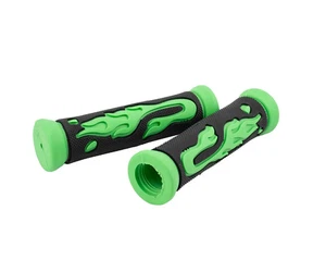 Empuñaduras de bicicleta PERSONALIZADAS llama 130 mm Lowrider Beach Cruiser bicicletas NEGRO/VERDE - Imagen 1 de 1