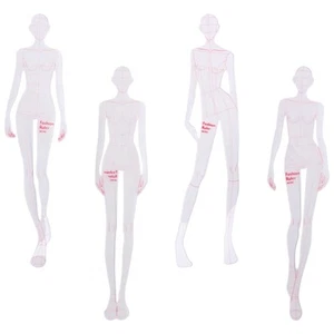 Fashion Illustration Rulers Sketching Templates Ruler Sewing Humanoid4955 - Picture 1 of 15
