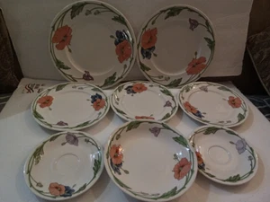 Villeroy & Boch AMAPOLA Replacement /Adds On 2 Dinner 3 Salad 1 Bowl 2 Saucers - Picture 1 of 9