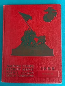 Annuario 1966 Corpo dei Marines Recruit Depot Parris Island Plotone 196 USMC - Foto 1 di 2