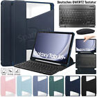Für Samsung Galaxy Tab A9+ 11" QWERTZ Tastatur Maus 360° Grad Schutzhülle Case