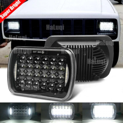 Faro LED DRL DOT 5x7" 7x6" para Jeep Wrangler YJ Cherokee XJ 1986-1995 Foto 1 de 4
