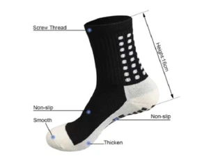 3 Paar Sportsocken Antirutsch mit Grip Fußball Herren Fußball Basketball Socke Premium - Bild 1 von 9