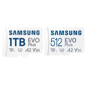 New Samsung EVO Plus 512GB 1TB MicroSD Card Flash Memory TF Crad A2 V30 U3 UHS-I - Zdjęcie 1 z 13