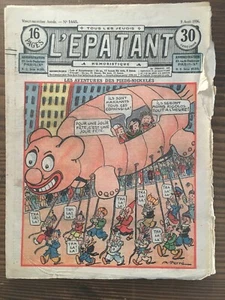 L'EPATANT 1445 du 9 Avril 1936.Couverture Pieds Nickelés par Perré ... EO - Picture 1 of 1
