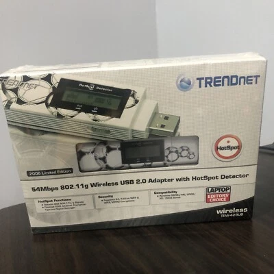 TRENDnet TEW-429UB 54Mbps 892.11g Wireless USB 2.0 Adapter 2006 Limited Edition - Image 1 of 4