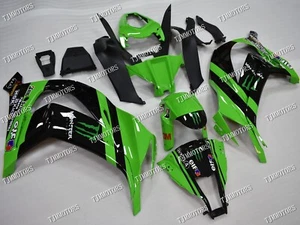 For Ninja ZX-10R 2011-2015 Green Black ABS Injection Mold Bodywork Fairing Kit - Picture 1 of 9