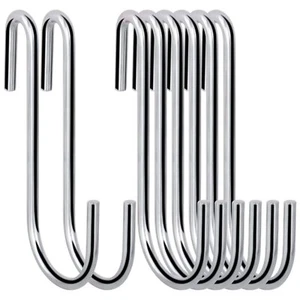 30 Pack Heavy Duty S Hooks Pan Pot Holder Rack Hooks Hanging Hangers S Shaped... - Picture 1 of 7