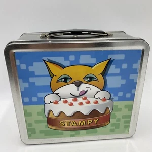 Minecraft Stampylongnose Stampy Cat offizielle Metall Brotdose mit Tafel - Bild 1 von 5