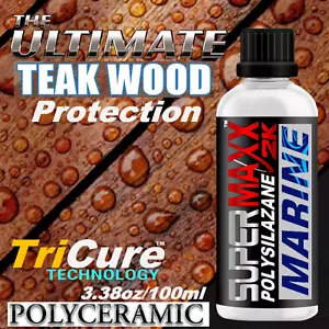 MARINE GRADE POLYCERAMIC BOAT WOOD COATING LONG LASTING SALT UV PROTECTION - Picture 1 of 7