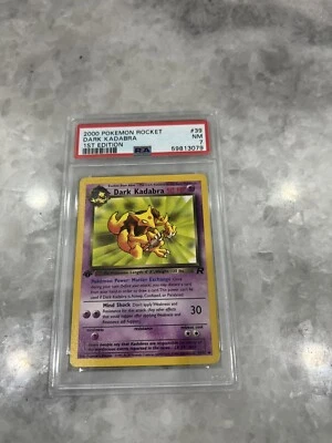 Dark Kadabra 39/82 1st Edition Team Rocket Pokemon 2000 PSA 7 - Image 1 of 2