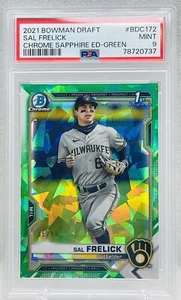 Sal Frelick 2021 Bowman 1st Draft Green Sapphire #’d 5/50 (PSA 9) Brewers - Bild 1 von 2