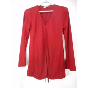 Burgundy jacket style top Motherhood maternity Size M - Picture 1 of 8