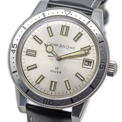 Wristwatch USED Men's Orient calendar Auto Orient divers T-19735A 39.5mm - Image 1 of 4