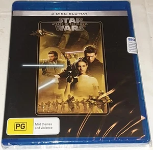 Star Wars - Episode II : Attack Of The Clones (Blu-Ray, 2001) 2 Disc Set - NEW - Picture 1 of 2