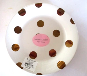 x2 Kate Spade LENOX All in Good Taste Gold Deco Dot Salad Plate 8.75" NWT - Picture 1 of 4