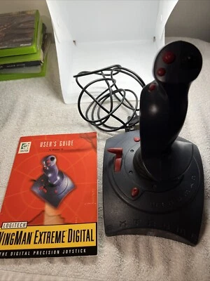 Logitech WingMan Extreme digital 3D Gaming Flight Stick Game Port - Image 1 of 4