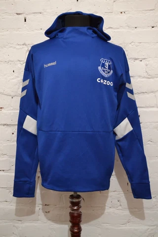 EVERTON TRAINING FOOTBALL JACKET SOCCER HUMMEL BLUE MENS M Cover