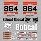 Bobcat 864 TURBO HIGH FLOW Loader autocollant autocollant autocollant kit autocollant