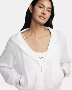 Felpa con cappuccio donna nuova🌿 Nike Sportswear Chill Terry ampia full zip French Terry XL - Foto 1 di 8