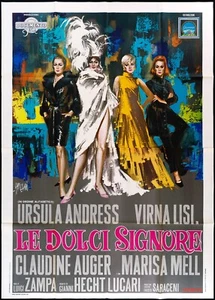 LE DOLCI SIGNORE MANIFESTO URSULA ANDRESS 1967 ANYONE CAN PLAY MOVIE POSTER 4F - Foto 1 di 1