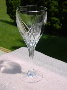 Copa de vino de cristal Lenox "Debut" platino 7 3/8" firmada - Imagen 1 de 11
