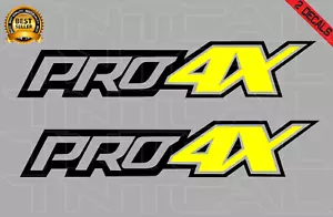 PRO-4X Decal Set Fits: Nissan Titan Truck Bedside Vinyl Sticker Black/Yellow - Bild 1 von 1