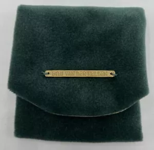 Bibi Van Der Velden Jewelry Emerald Green Pouch , For Necklace , Fine Jewelry - Picture 1 of 5