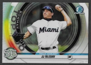 2020 Bowman Chrome Scouts Top 100 #BTP56 JJ Bleday Miami Marlins - Picture 1 of 1