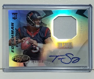 TOM SAVAGE - 2014 Certificado NFL Autografiado #140/699 FIRMADO A RADIOCONTROL PARCHE AUTOMÁTICO - Imagen 1 de 7