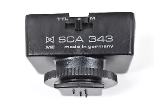 METZ MECABLITZ AUTO FLASH MODULE SCA 343 ME FOR NIKON AF FILM CAMERA F5 F4 F70 - Picture 1 of 3