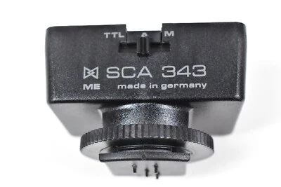 METZ MECABLITZ  AUTO FLASH MODULE SCA 343 ME FOR NIKON AF FILM CAMERA F5 F4 F70 - Image 1 of 3