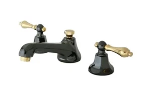 Kingston Brass NS4460AL Water Onyx 1.2 GPM Widespread Bathroom - Black - Picture 1 of 4