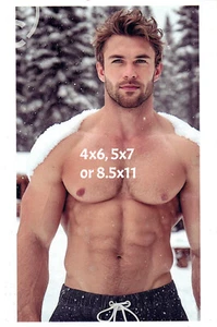 Handsome Shirtless Hairy Chest Male Beefcake Gay Int Photo Photograph Reprint 58 - Picture 1 of 1
