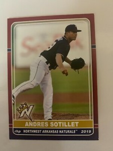 Andres Sotillet  2019 Northwest Arkansas Naturals Team Card