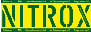 Nitrox Flaschenaufkleber von Sauerstoffsensoren.de - Bild 1 von 2