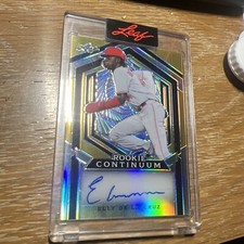 2023 Leaf Metal Continuum Auto #162/254 Elly De La Cruz Reds- Card In Hand