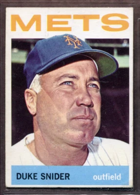 1964 Topps Set-Break #155 Duke Snider VG-VGEX (crease) *JAYSACE* - Image 1 of 2