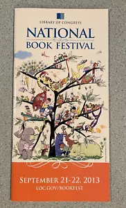National Book Festival, Library of Congress, 2013 Program Schedule, Paperback - Foto 1 di 4