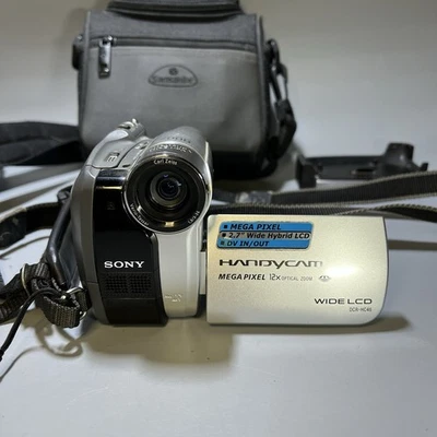 Sony Handycam DCR-HC46 Mini DV Camcorder 12x Optical Zoom + 1 GB Memory Card - Image 1 of 4