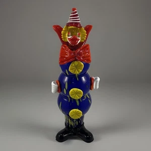 Vintage Murano Venetian Art Glass Clown 14" Figurine Hand Blown Italian Decor - Picture 1 of 19