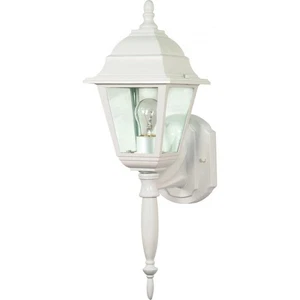 Nuvo Lighting 60/540 Briton 1 Light 18" Tall Outdoor Wall Sconce - White - Picture 1 of 1