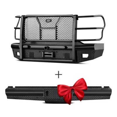 For Ford F-250 Super Duty 11-16 Bumper Full Width Black Front Winch HD Bumper w Foto 1 de 4
